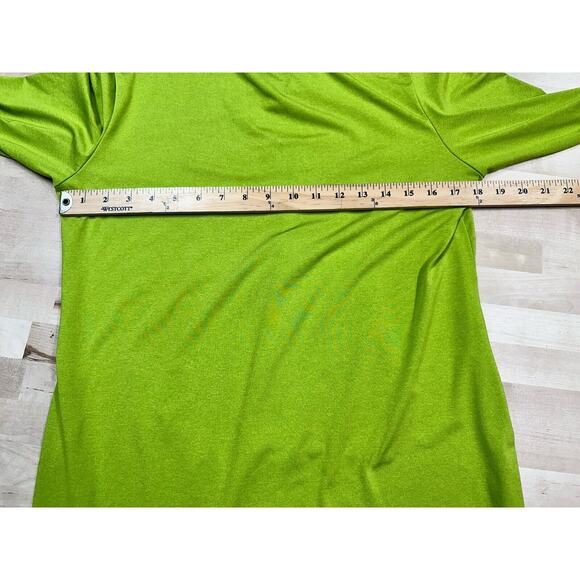 Mofiz Women Size M Lime Green Hooded Long Sleeve Golf Dress - Picture 5 of 7